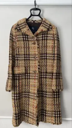 Burberry チェック柄 ロングコート 38のサムネイル
