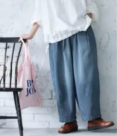 ソウルベリー♡ヒッコリーの9分丈パンツ( ^ω^ )4L新品のサムネイル
