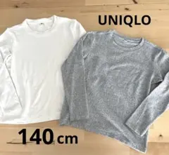 UNIQLO ソフトニットフリースクルーネックT 長袖　　　　140