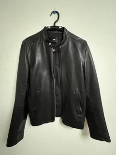 HARE ブラック レザー シングルライダース M