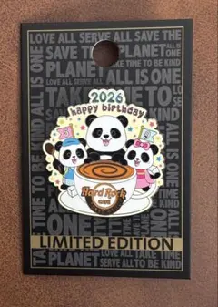 ハードロックカフェ上野限定 2026 Birthday Panda Pin - メルカリ