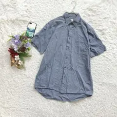 ラコステ 半袖シャツ ボタンダウン チェック柄 40/L メンズ 刺繍ロゴ 旅行