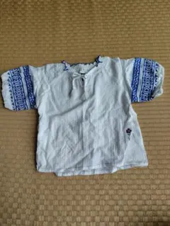 【値下げ】zuppa di zucca　刺繍入り白いトップス 110cm
