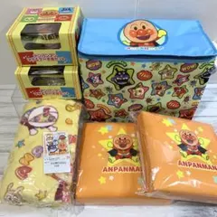早い者勝ち アンパンマン 収納ボックスチェア 毛布 保冷バッグ マグ＆皿 セット