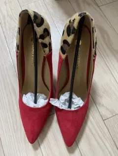 ヒョウ柄赤ピンヒール