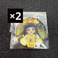 ⭐︎ひみつのアイプリ　マルイポップアップショップ　ホロ缶バッジ　つむぎ2個セット