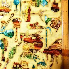 シャズ楽器柄 · 58cm Quilting Treasures
