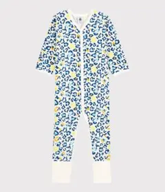 新品 プチバトー Petit Bateau レオパード柄 長袖 ロンパース 6m