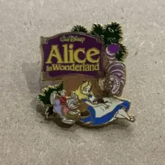 ディズニー　ピンバッジ　不思議の国のアリス