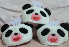 パンダのおさじ　ぬいぐるみタオル 3個セット