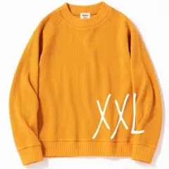ジャックマン ワッフルミッドネックシャツ バタースコッチ オレンジ XXLのサムネイル