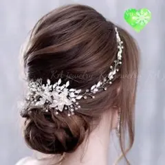 カチューシャ パールヘッドドレス ブライダルヘアアクセサリー