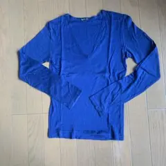 新品agnes b. 長袖カットソー ブルー フランス製のサムネイル