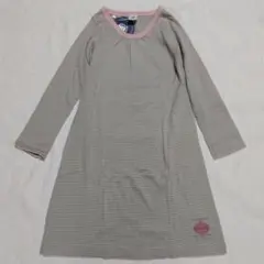 【未使用】PETIT BATEAU プチバトー　長袖ワンピース　ボーダー　114