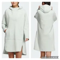 【タグ付 8,800円】adidas フード チュニック ワンピース L ミント