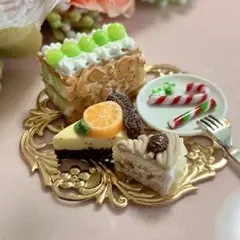 NO.48 マスカットのナポレオンパイ　スイーツセット ミニチュア