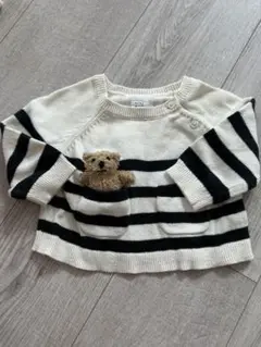 GAP クマのポケット付きニットセーター 3~6months