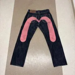 EVISU エヴィス デニムパンツ ピンクカモメ　34×34のサムネイル