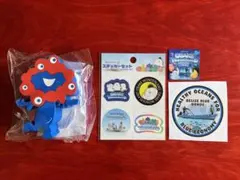 関西万博　 ミャクミャク シリコンポーチ プリントラムネ　ステッカー