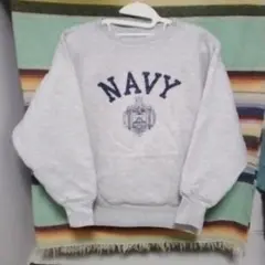 80s90s　チャンピオンリバースウィーブ　ダブルフェイス　NAVYヴィンテージ