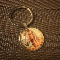 キーホルダー　馬　チャーミング♡