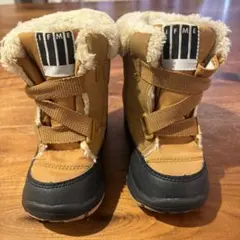 IFME ファー付きブラウンベビーブーツ　中古