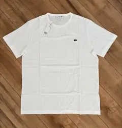 ☆新品☆LACOSTE SLIM FIT ホワイト Tシャツ メンズLサイズ