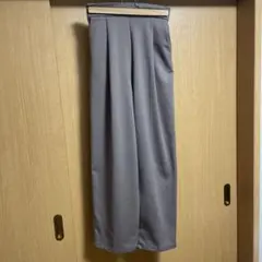 イージーワイドパンツ　ブラウン