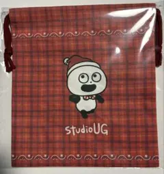 スタジオUG にしむらゆうじ 限定商品 クリスマス 巾着 ごきげんぱんだ