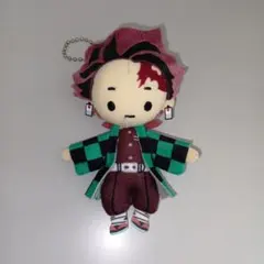 鬼滅の刃 竈門炭治郎 ぬいぐるみ型 キーホルダー