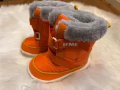 IFME オレンジ ファー付きブーツ