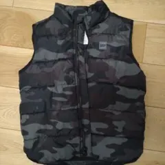 GAP キッズ ダウンベスト M 迷彩柄