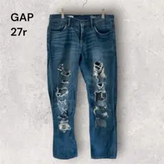 GAP ギャップ デニム パンツ ダメージ セクシーボーイフレンド 27インチ