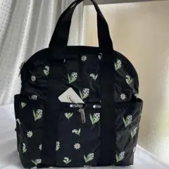 新品未使用⭐️レスポートサック　スズラン刺繍　ハンドバッグ　バックパック　海外限定のサムネイル