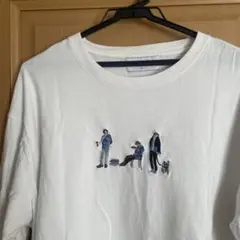 VICCESS イラスト付きホワイトTシャツ L