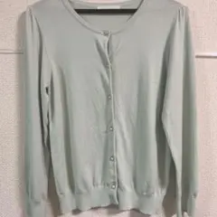 カーディガン ミントグリーン