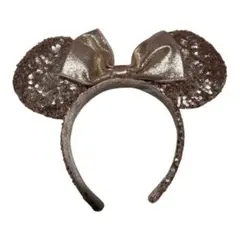 ミニーカチューシャ　ピンクゴールド　スパンコール