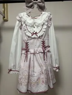 LIZLISA リズリサ Romantic Cosmetic柄ワンピース ピンク - メルカリ