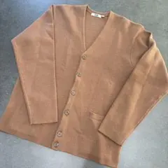 美品　UNIQLO U カーディガン　ブラウン　M