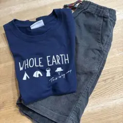 WHOLE EARTH Tシャツ 140cm ネイビーのサムネイル