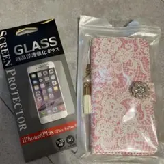 iPhone 8Plus ケースと液晶保護強化ガラス