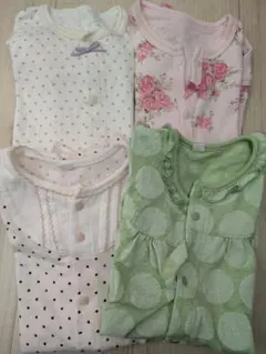 ベビー服　半袖ロンパース　4枚セット　70cm
