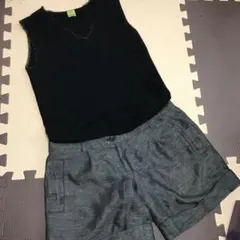 ⑤値下げ☆ニットベスト&GALLARDAGALANTEショーパン