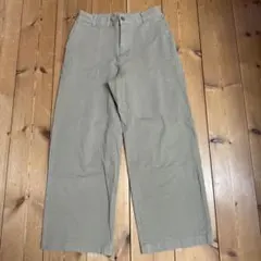 無印良品　ベージュ ワイドパンツ Mサイズ