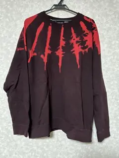 LAST NEST CROSS TIE-DYE SWEAT RED