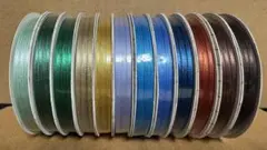 シングルサテンリボン 3mm 20m 12色 12巻セット