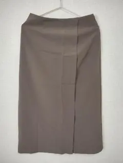 ブラウン タイトロングスカート グリーンレーベルリラクシング　36