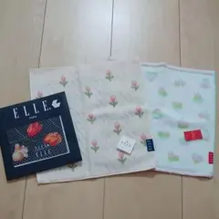 ELLE ハンカチ3枚セット
