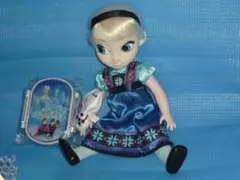 A★Disneyアニメーターズアナと雪の女王 エルサオラフ付きドール人形と弁当箱