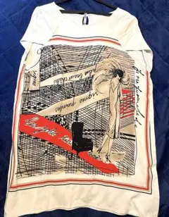 【クリーニング済】アダムエロペ　半袖　チュニック　匿名配送